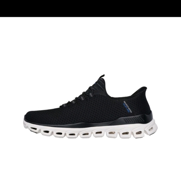 Skechers Men's Glide-Step Noxus Hands Free Slip-in Sneaker, Black - Picture 3 of 7